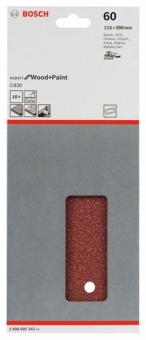 26Набор из 10 шлифлистов 115 x 280 mm, 60 2608605342